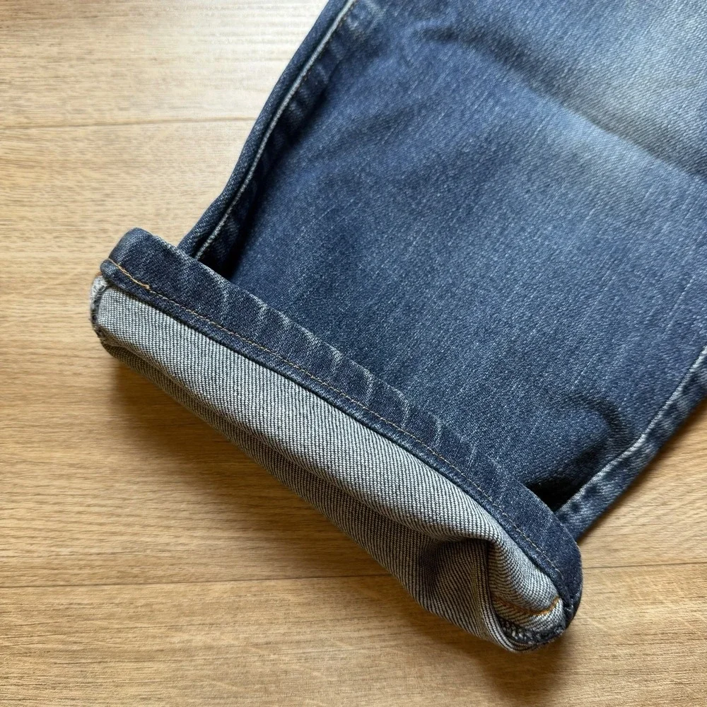 Diesel Jeans Men 30x24 Blue Regular Straight Leg Dirty Wash Denim (Tagged‎ 33)